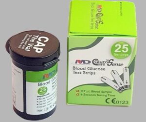 Glucocare Sense Strips - Vials Pack of 25